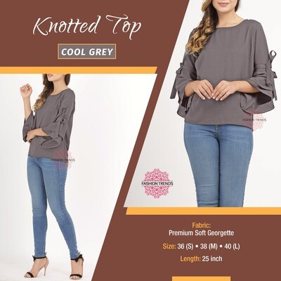 Soft Georgette  Knotted Top for women