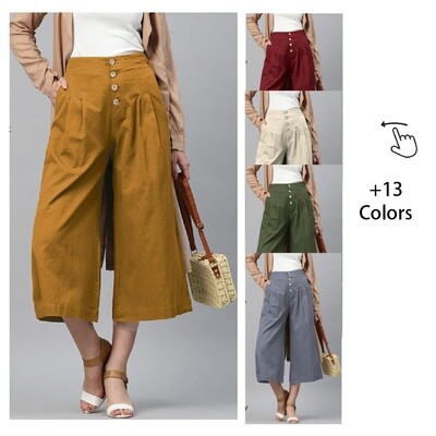 Ladies Cotton Culottes with 2 pockets
