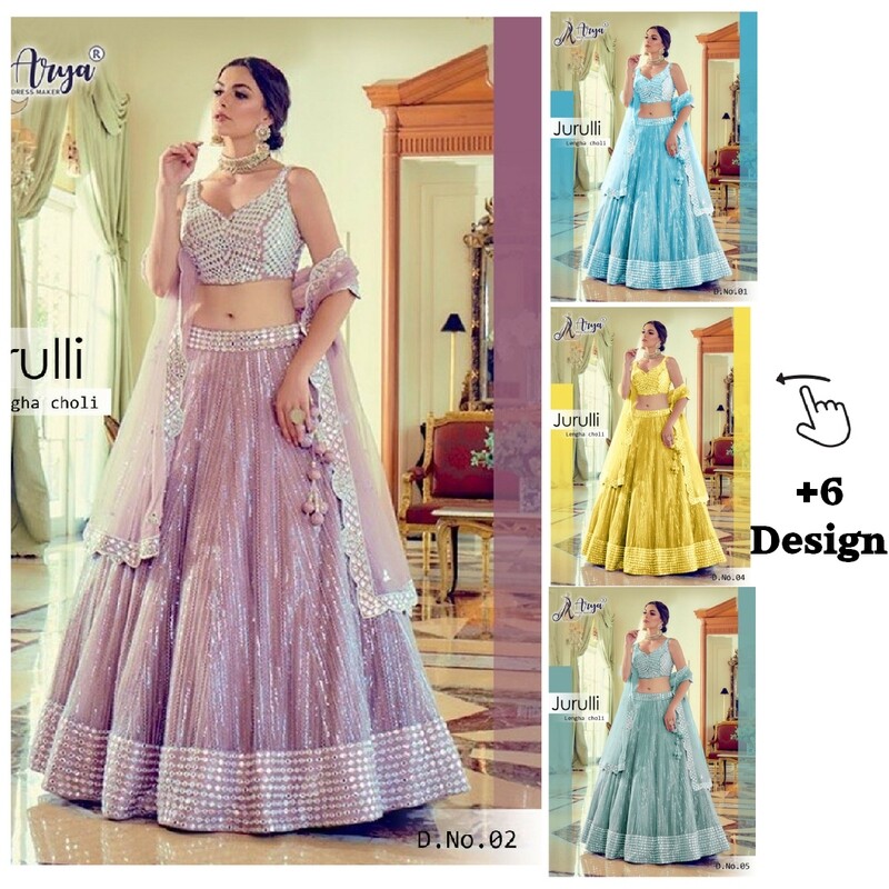 Jurulli functional wear  Mono silk Lehenga Choli