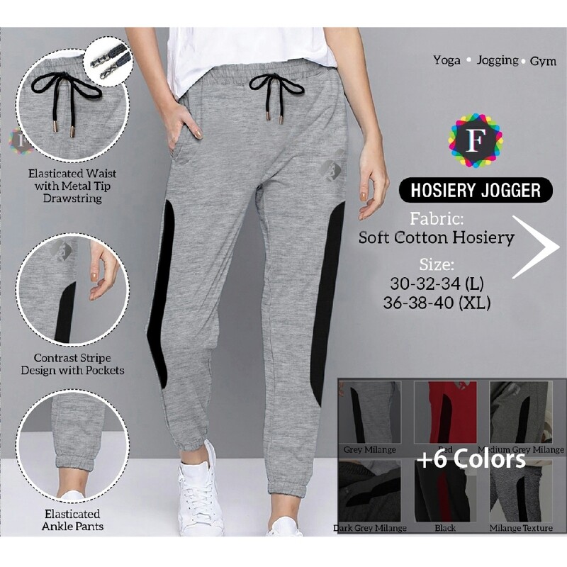 Hosiery Jogger pants with pocket