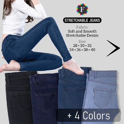 Smooth ladies Stretchable Denim Jeans