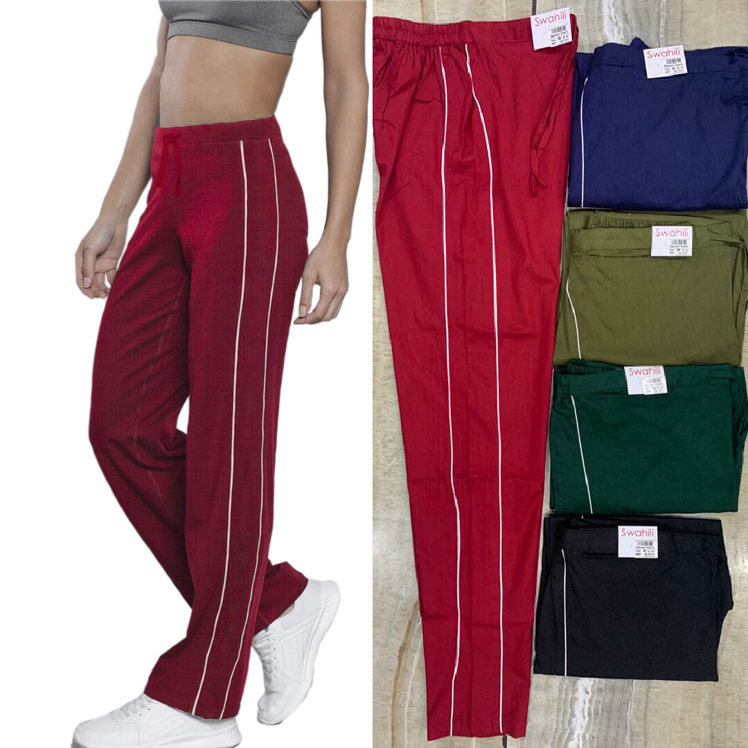 ​Eleven Regular fitting cotton Track pant for women with mobile pocket