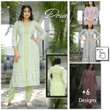 Arya  Devani Rayon Cotton Kurti pant set