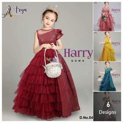 Harry children Festival Gown for girl kids age 5 to 12 yrs