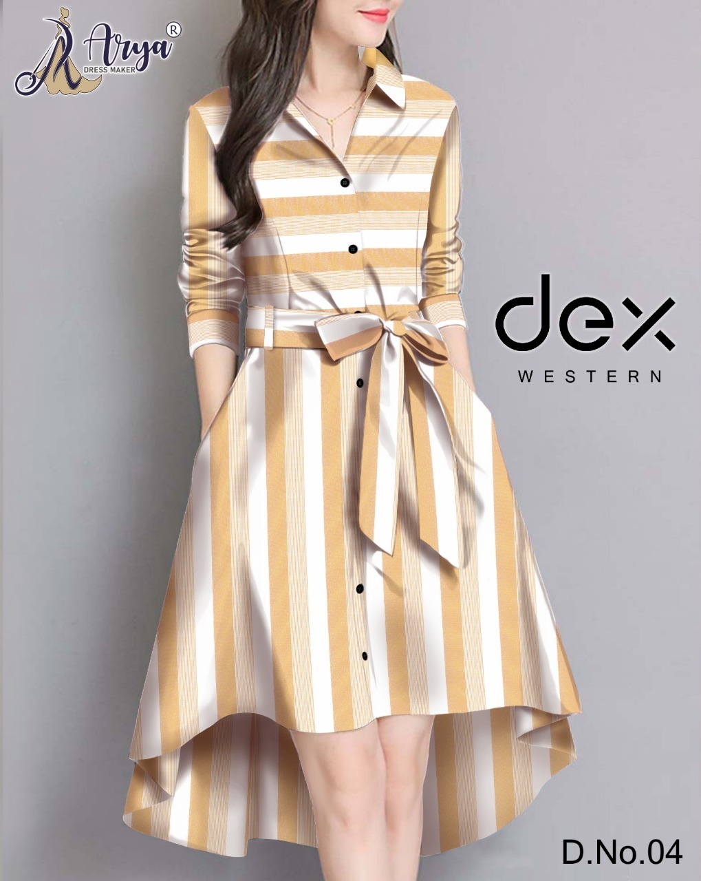 Dex Cotton Western Dress for Women