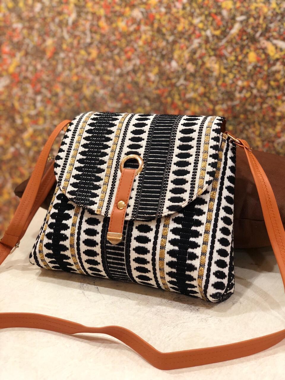 Ladies Rugged fabric Sling Bag