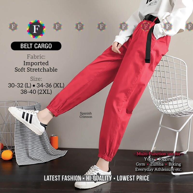 Ladies Belt Cargo Pant
