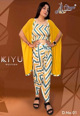 Aryas Kiyu Ladies koti Top Dhoti suit
