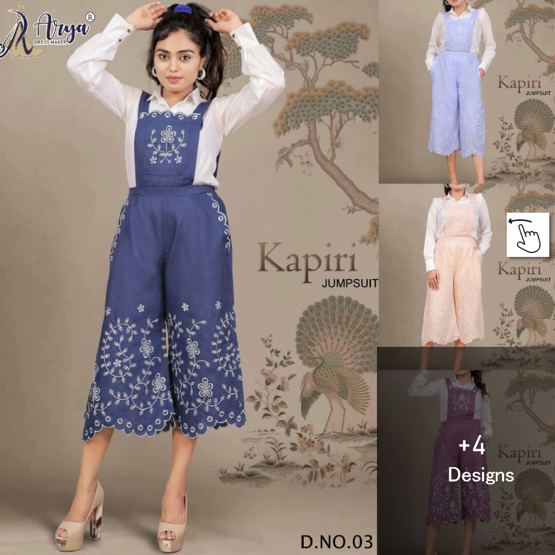 Girls | women Kapiri Cotton Jumpsuit with shirt