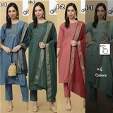 Ah Roman Silk Kurti pair suti with Dupatta