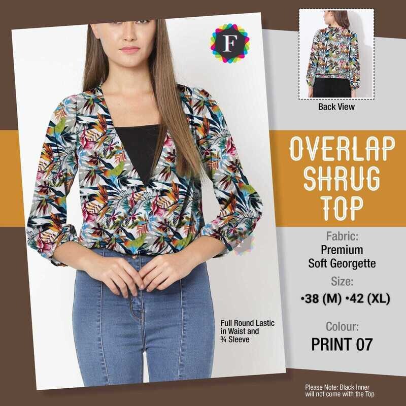 Overlap Shrug Top for women