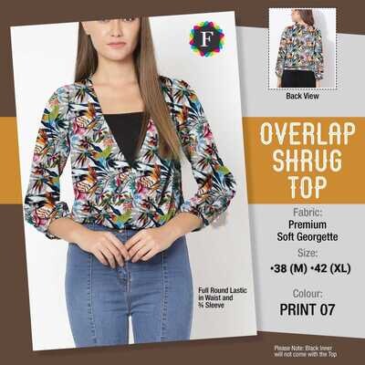 Overlap Shrug Top for women
