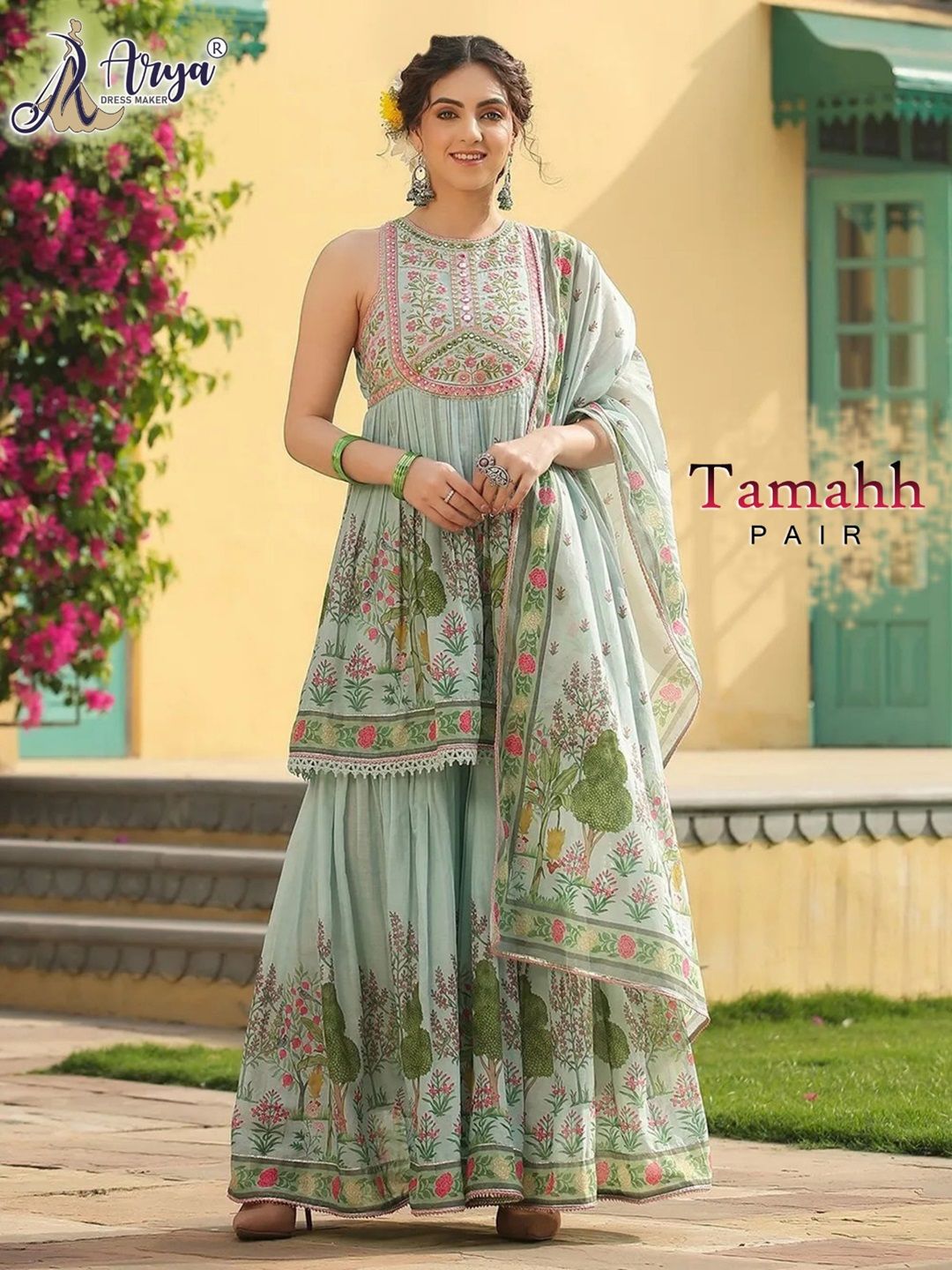 Tamahh Sharara pair with Dupatta