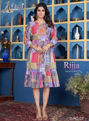 Rijja Western Cotton dress