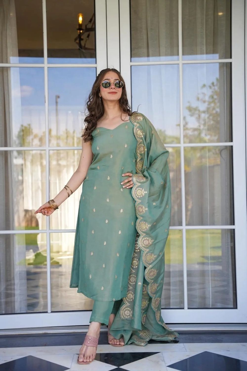 Rakshiti Anarkali Pair suit with dupatta