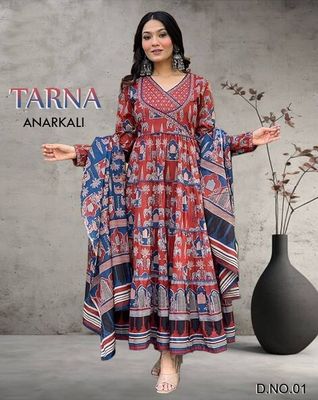 Tarna Anarkali kurti pant set with dupatta