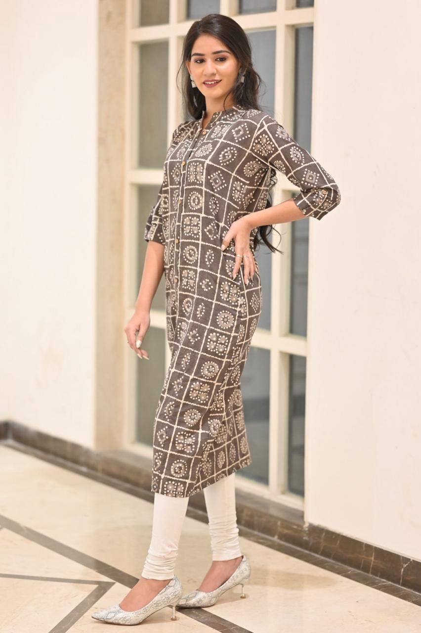 Pure Hand Block Printed Jaipuri Cotton Long Kurtis