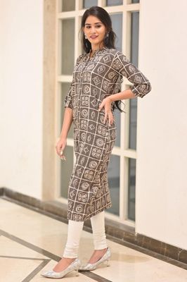 Pure Hand Block Printed Jaipuri Cotton Long Kurtis
