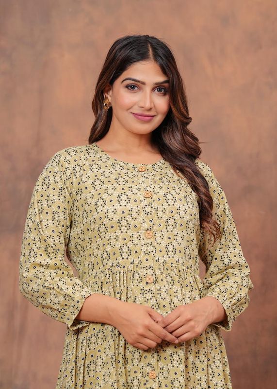 Pure Hand Block Printed Jaipuri Cotton Long Kurtis