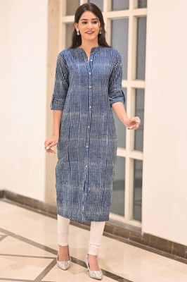 Pure Hand Block Printed Jaipuri Cotton Long Kurtis