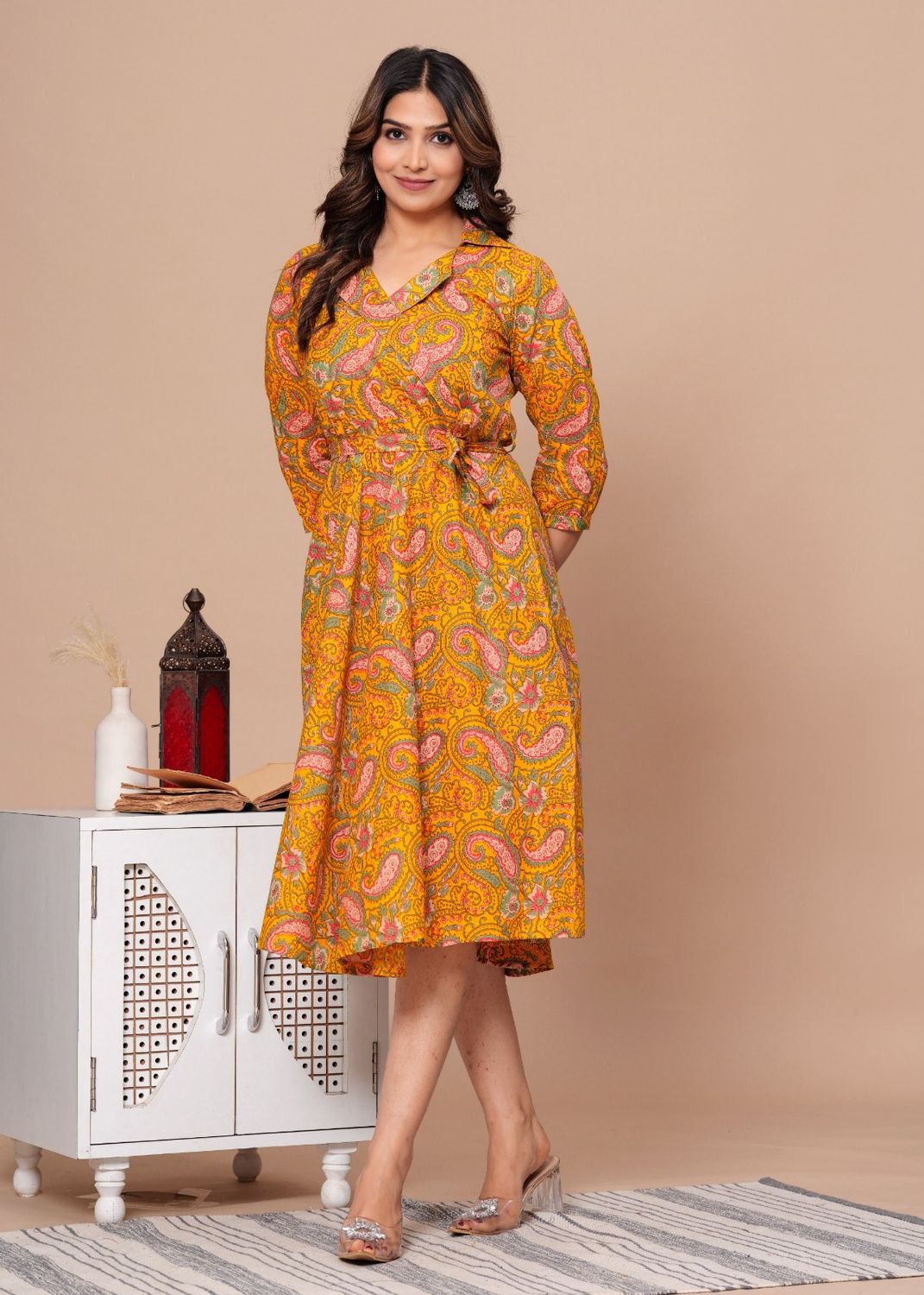 Exclusive Pure Cotton Printed Jaipuri Kurtis, With Umbrella Cut