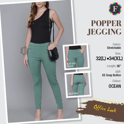Stretchable Popper Jeggings