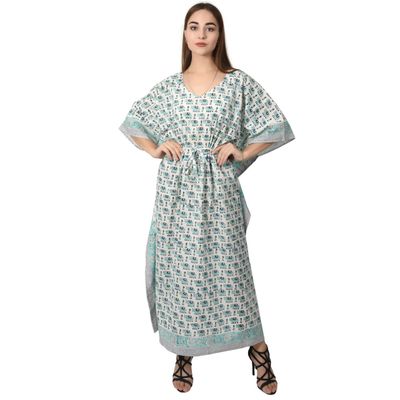 Cotton Hand block print Kaftan/Caftan