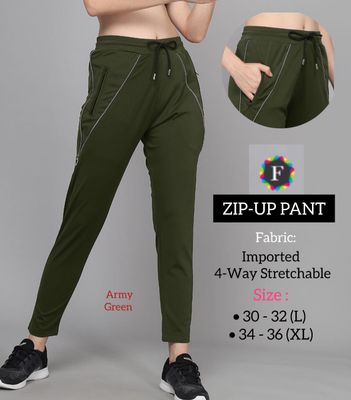 Ladies Zip Up Workout pant