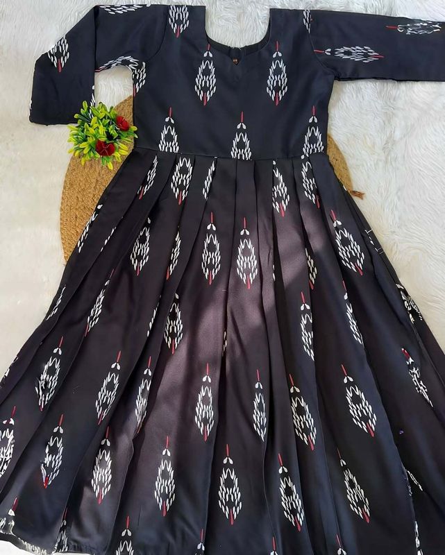 Karki Long Western Floral dress