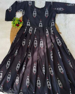Karki Long Western Floral dress