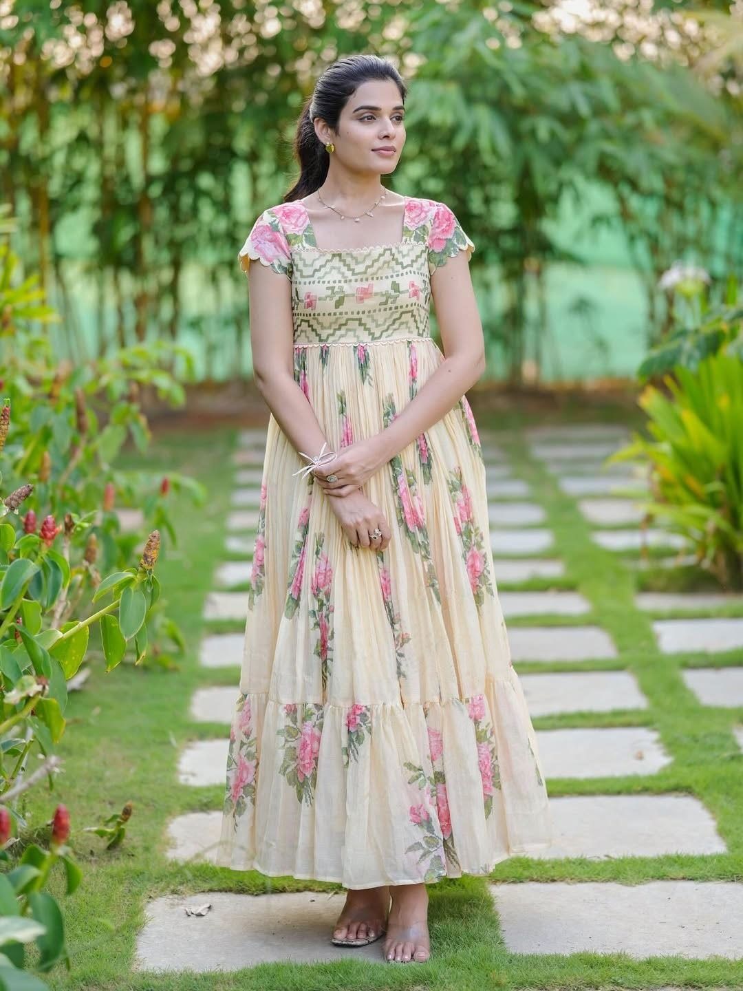 Inayat Fancy long Western Maxi Dress