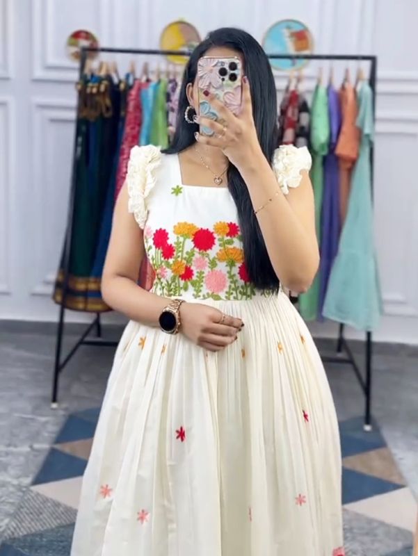 Ruaab Premium Cotton Long Western Dress