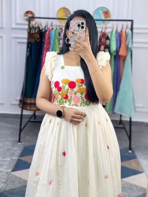 Ruaab Premium Cotton Long Western Dress
