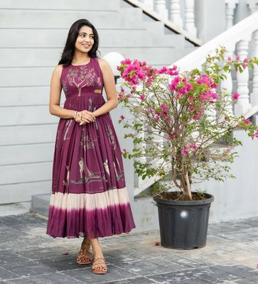 Nayra Long Western Dress