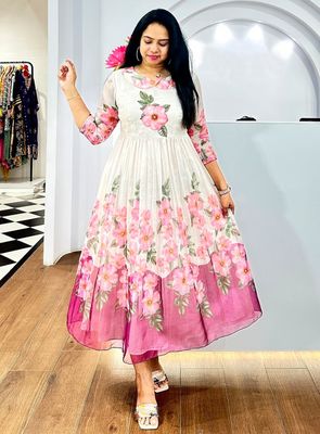 Sayani Long Western Dress