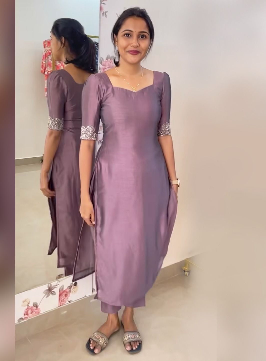 Trishana Straight-Fit Kurti Set