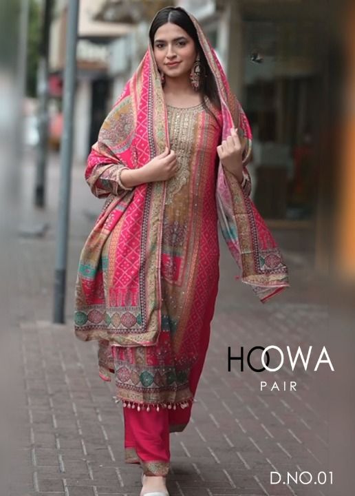 Hoowa Heavy Fancy Suit with Dupatta