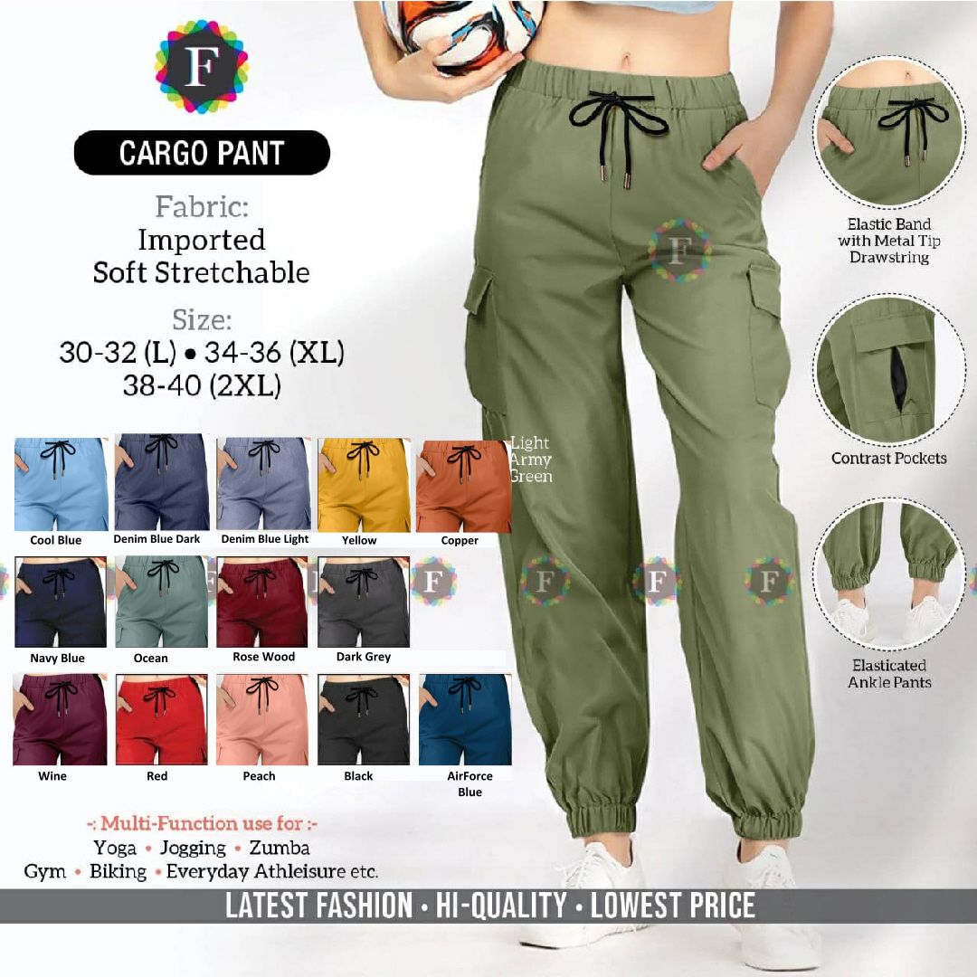 Women Cargo Pants | Stretchable Jogging &amp; Yoga Wear