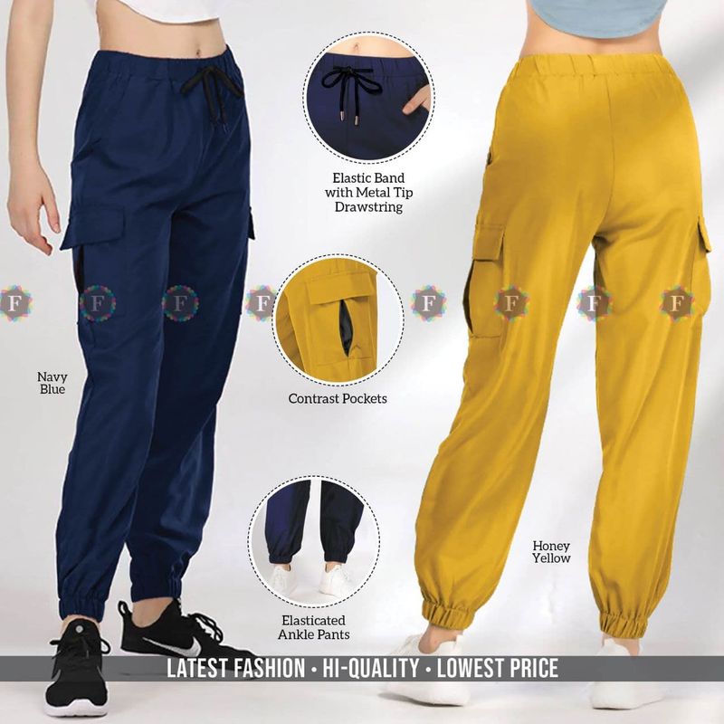 Women Cargo Pants | Stretchable Jogging &amp; Yoga Wear
