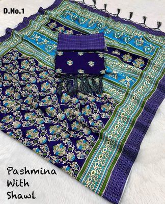 Pashmina Kashmiri Saree With Winter Shawl Set | Citizenalley