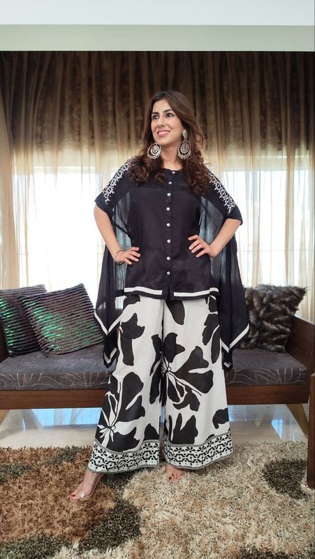 Banzaara Kaftan Co-ord Set | 3-Piece Designer Wear