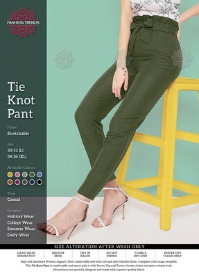 Fashion Trends Ladies knot Pant