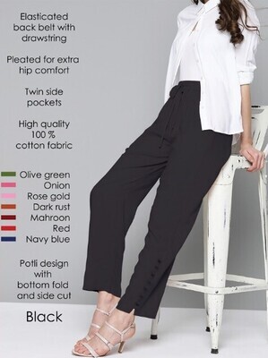 Swahilli Potli  Cotton Comfort Pant with 2 side pockets