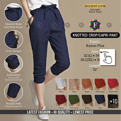 Knotted Crop/Capri Pant