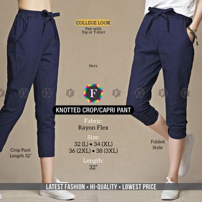 Knotted Crop/Capri Pant