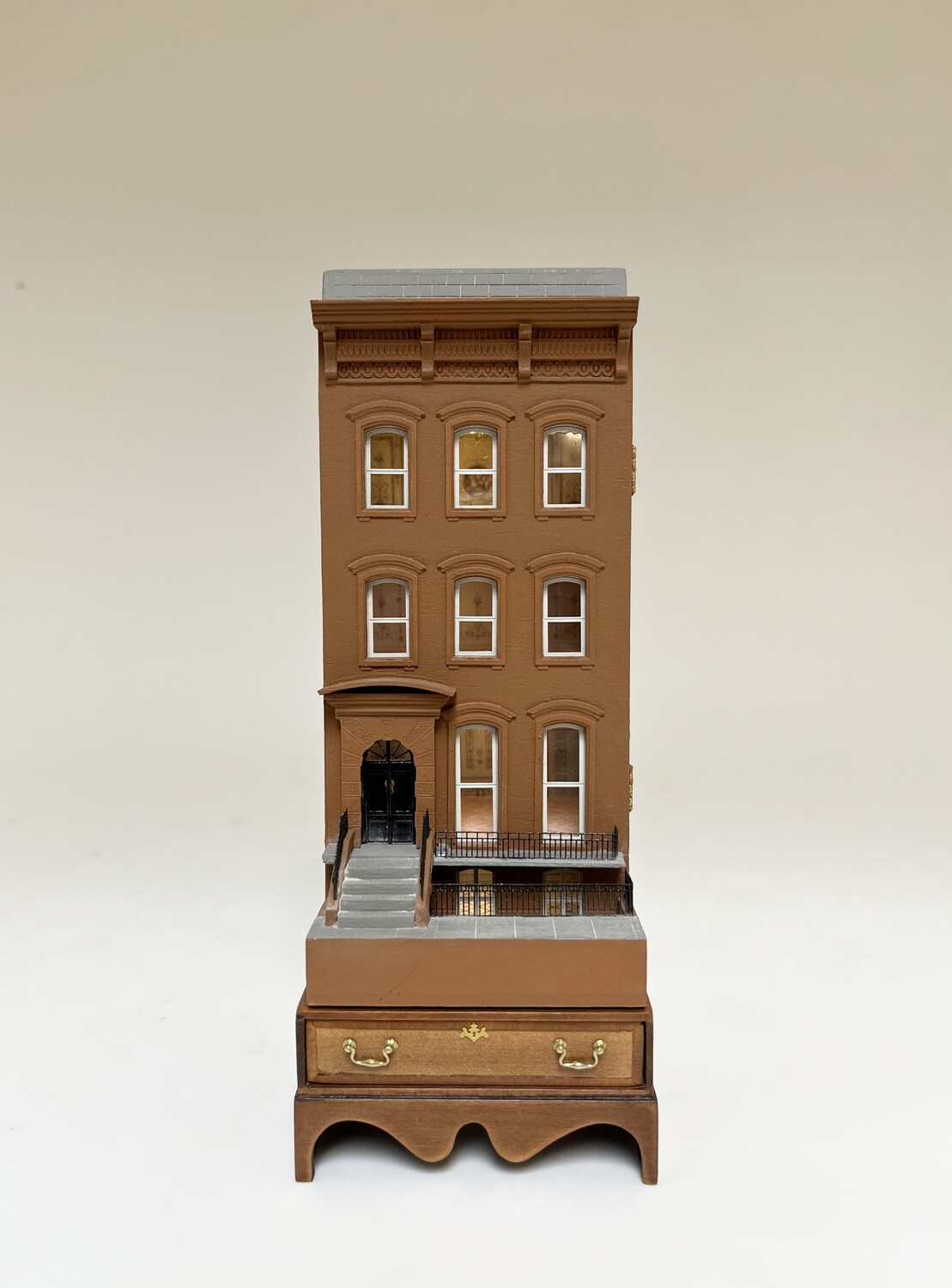 144th scale New York Brownstone