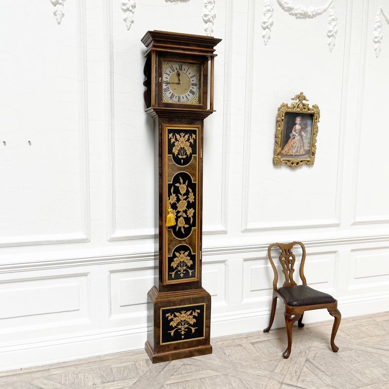 marquetry longcase clock