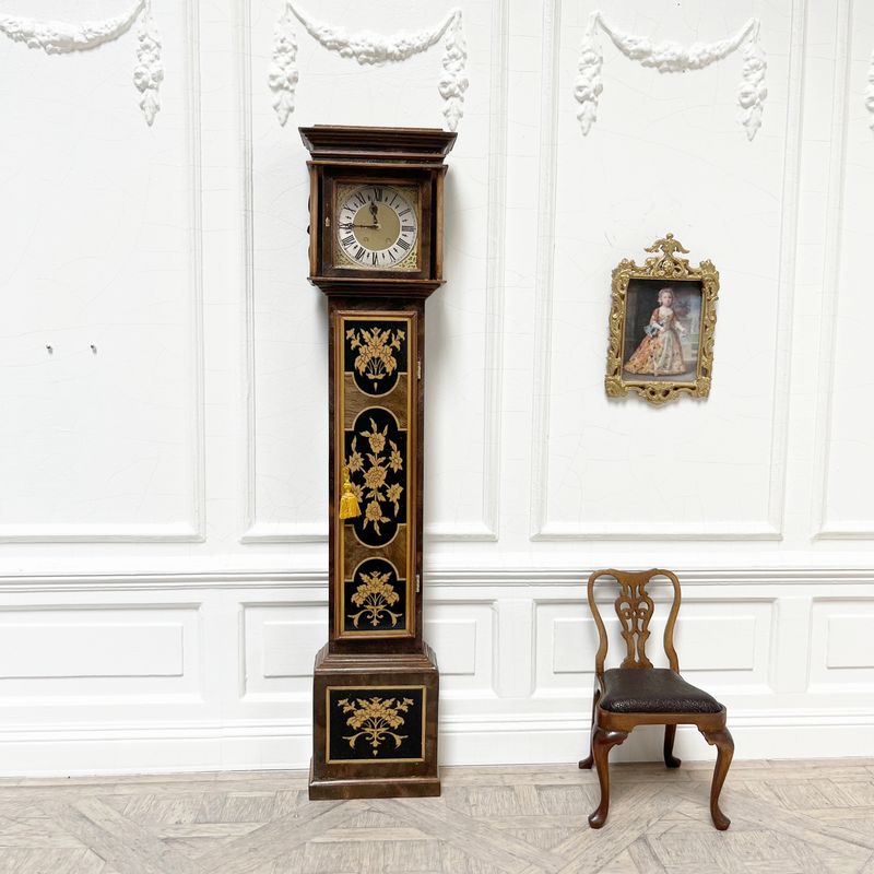 marquetry longcase clock