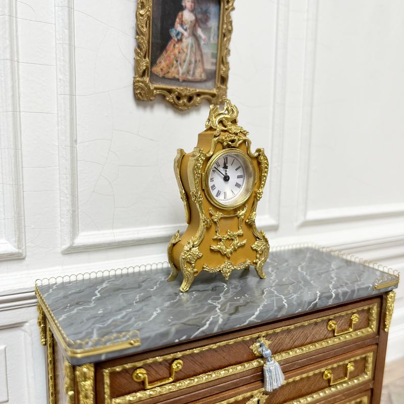French working Ormolu mantel clock