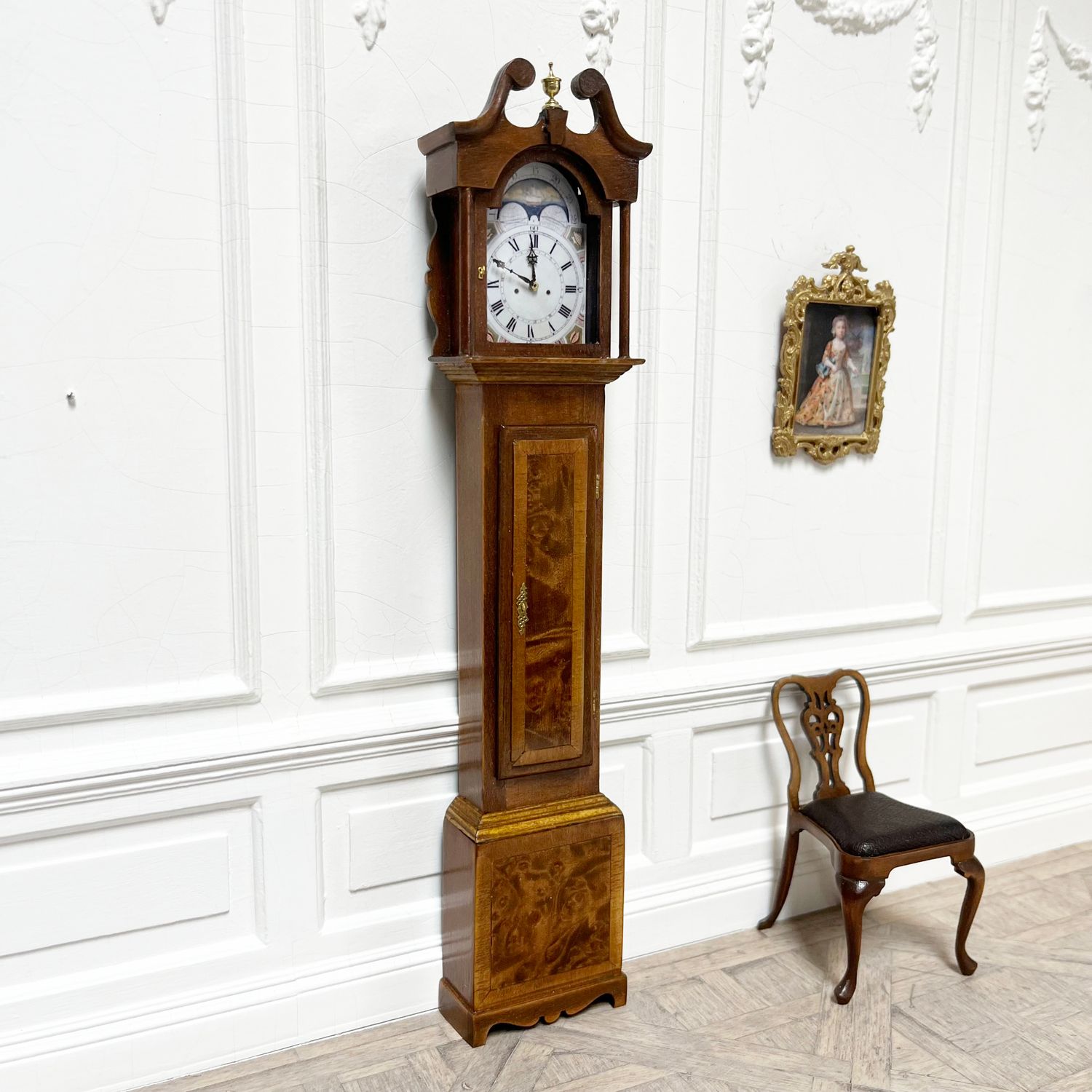 English swan neck longcase clock C